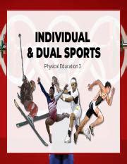 list of examples of dual sports|A Course Module in Individual & Dual Sports: (Physical  .
